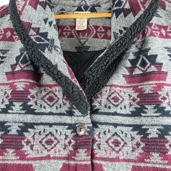 Duluth Trading Women's Sz 2XL Aztec Festivest Sherpa Collar Vest Quilt Lining - Picture 6 of 13